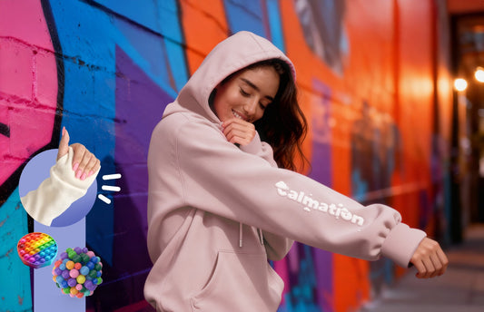 Hoodie Buzo extra sensorial para ansiedad, estrés y calma