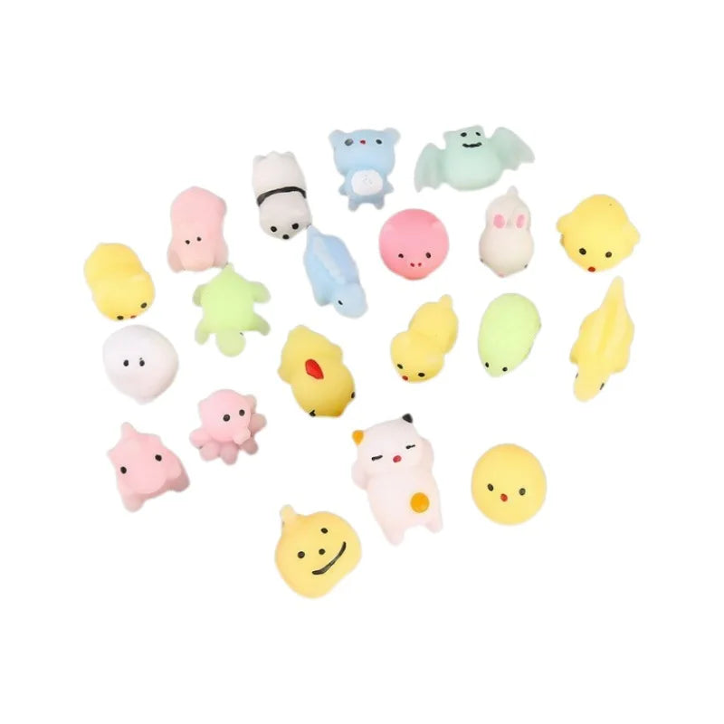 Set de 80 mini squishies mochi suaves