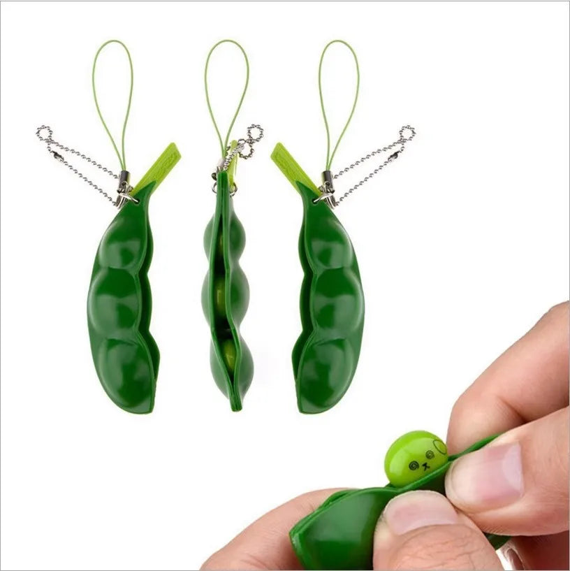 Llavero Frijoles Edamame Antiestrés