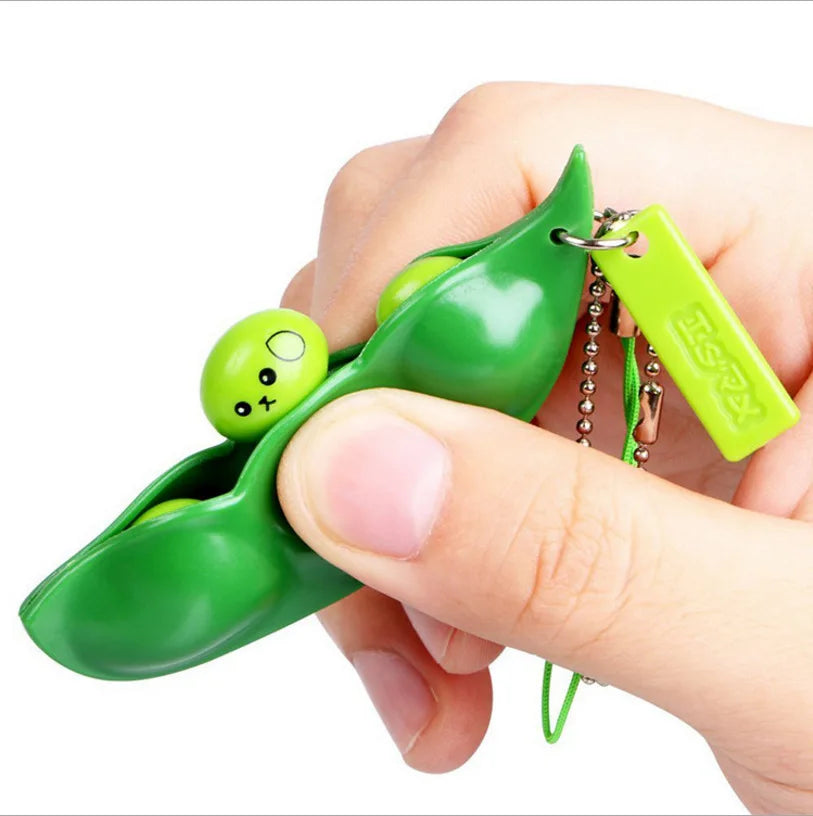 Llavero Frijoles Edamame Antiestrés