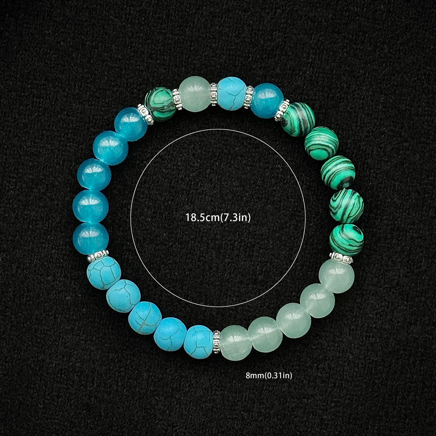 Pulsera piedras naturales antiestrés y ansiedad
