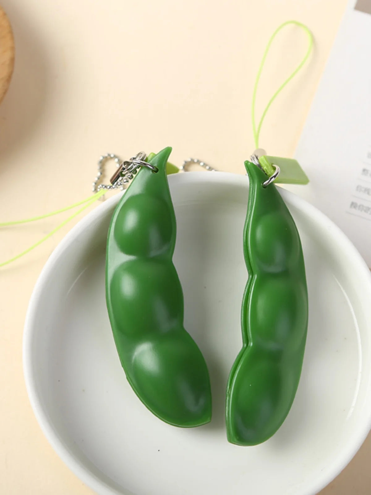 Llavero Frijoles Edamame Antiestrés