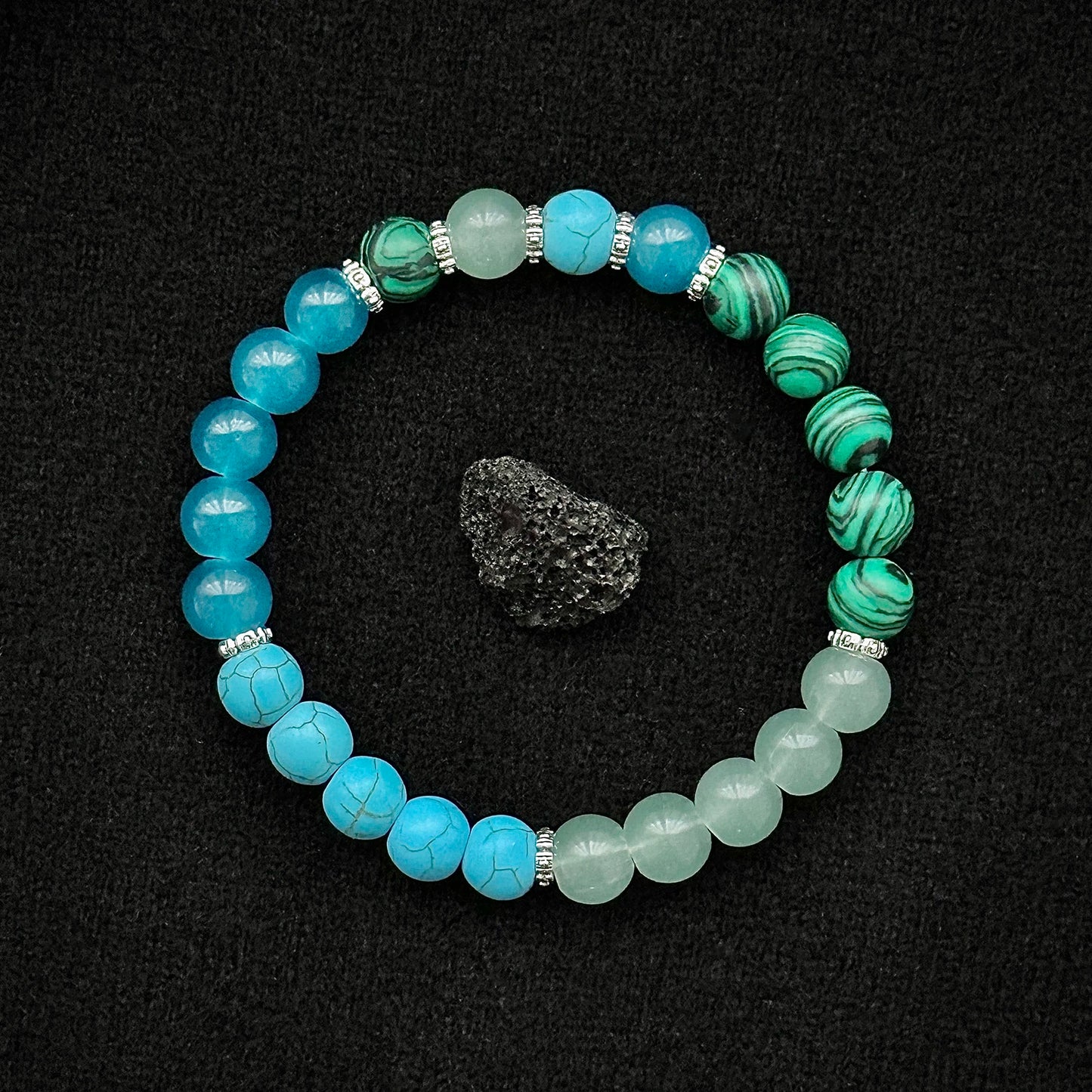 Pulsera piedras naturales antiestrés y ansiedad