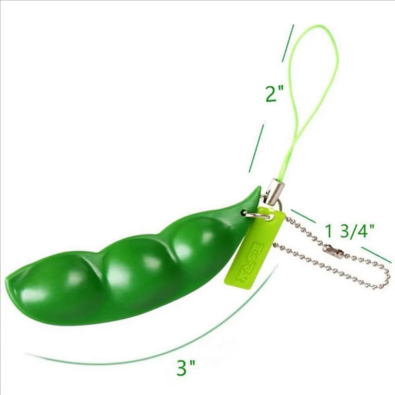 Llavero Frijoles Edamame Antiestrés
